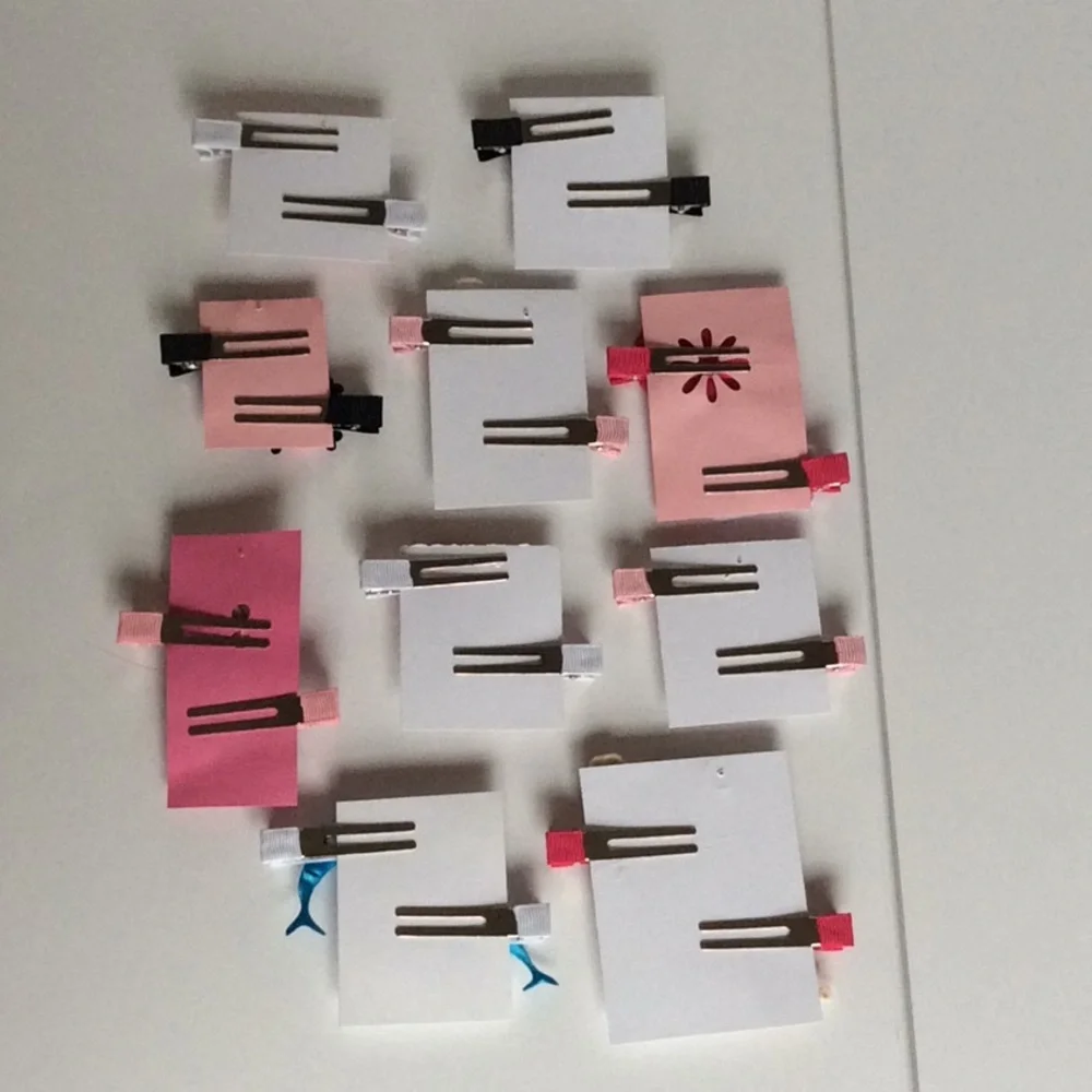 10 sets of Hair Brats Used Barrettes Clips Etc Handmade New
